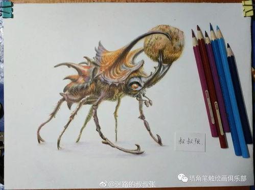 吃瓜群众彩铅图片,趣味横生的市井百态